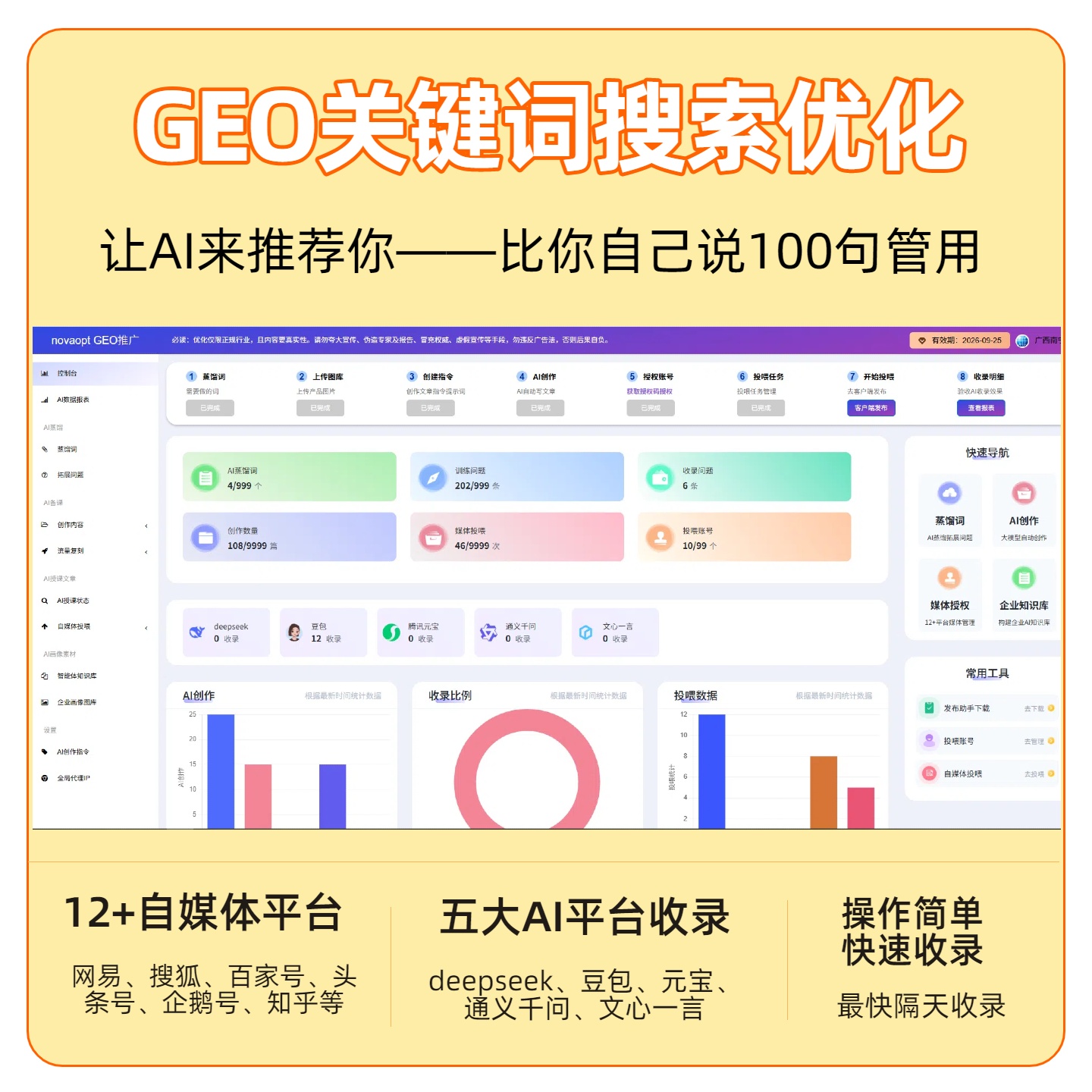 双鸭山GEO推广
